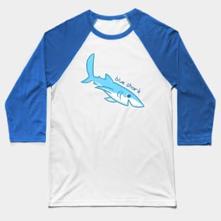 blue shark Baseball T-Shirt